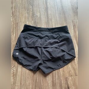 Lululemon black running shorts